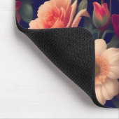 Eine Tapete mit Blumenmuster Mousepad (Ecke)