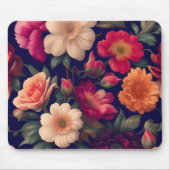 Eine Tapete mit Blumenmuster Mousepad (Vorne)