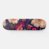 Eine Tapete mit Blumenmuster Skateboard (Horizontal)