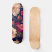 Eine Tapete mit Blumenmuster Skateboard (Vorderseite)
