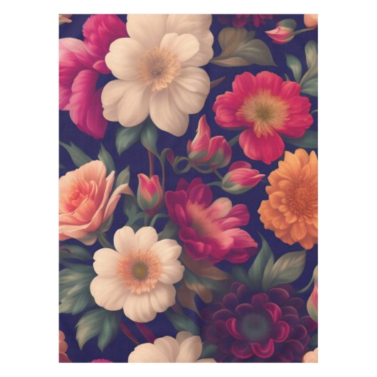 Eine Tapete mit Blumenmuster Tischdecke (Vorderseite)