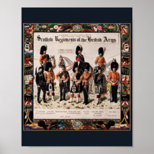 Eine Tapiserie Schottische Regimenter Britische Ar Poster