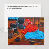 "Eine Tarahumara-Frau" Postkarte (Vorne/Hinten)