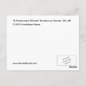 "Eine Tarahumara-Frau" Postkarte (Rückseite)