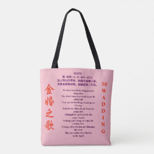 Eine Tasche für goldenen Hochzeitstag