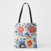 Eine Tasche mit schwarzen Griffen zeigt ein farben (Vorderseite)