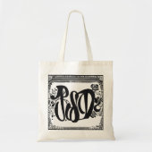 Eine Tasche mit schwarzen Schriftart (Vorne)