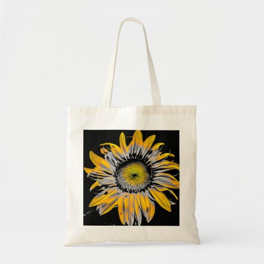 Eine Tasche mit Sonnenblumen und Foto (Vorne)