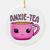 Eine Tasse Anxie-Tee-Pun aus Angst Keramik Ornament (Hinten)