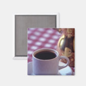 Eine Tasse arabischen Kaffee. Syrien. Die Mitte Magnet (Vorderseite/Rückseite)