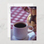 Eine Tasse arabischen Kaffee. Syrien. Die Mitte Postkarte (Vorne/Hinten)