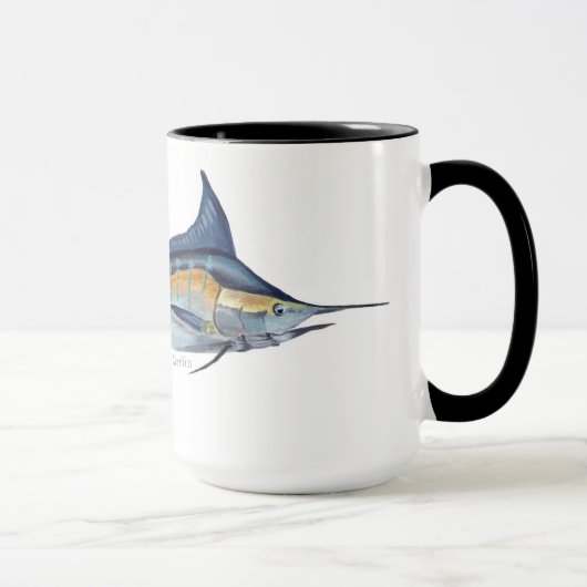 Eine Tasse des blauen Speerfisches (Rechts)