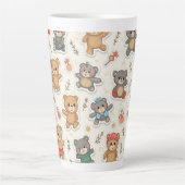 Eine Tasse, die einen niedlichen Bären ausdrückt Milchtasse (Vorderseite)