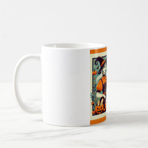 eine Tasse, die Halloween-Süßigkeiten verschiedene Kaffeetasse