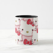 eine Tasse, die mit einem niedlichen Kätzchen entw Tasse (Zentrum)