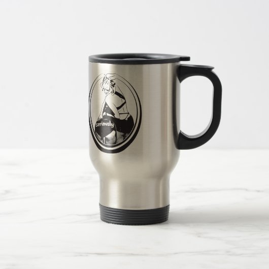 Eine Tasse! ernstes Lager des Getränks! Reisebecher (Rechts)