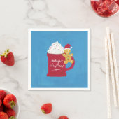 Eine Tasse frohe Weihnachten Serviette (Beispiel)