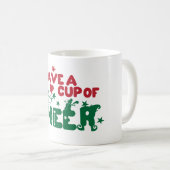 Eine Tasse fröhliche Weihnachts-Tasse (VorderseiteRechts)