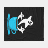 Eine Tasse Geisterrauchkaffee Fleecedecke (Vorderseite (Horizontal))