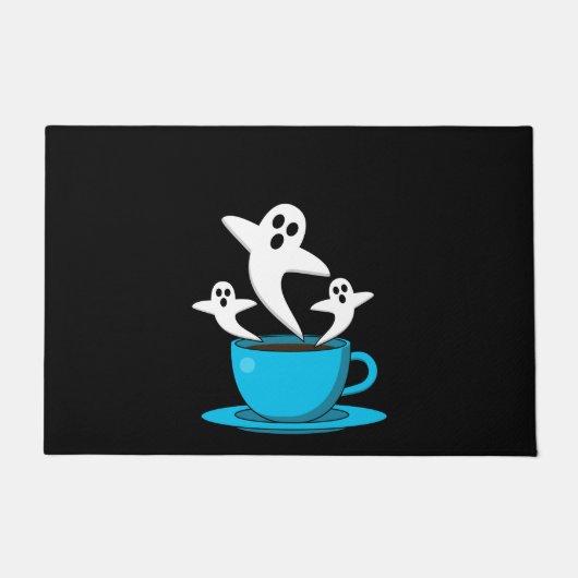 Eine Tasse Geisterrauchkaffee Fußmatte (Vorderseite)