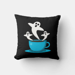 Eine Tasse Geisterrauchkaffee Kissen