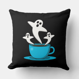 Eine Tasse Geisterrauchkaffee Kissen