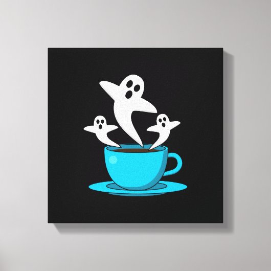 Eine Tasse Geisterrauchkaffee Leinwanddruck (Vorderseite)