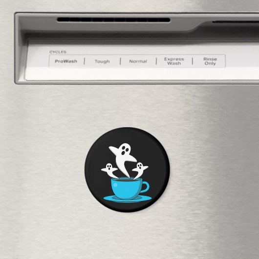 Eine Tasse Geisterrauchkaffee Magnet (In Situ (Geschirrspüler))
