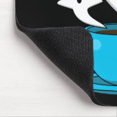 Eine Tasse Geisterrauchkaffee Mousepad (Ecke)