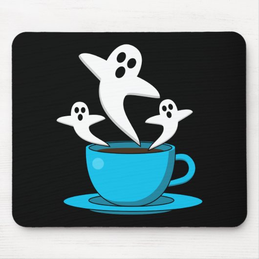 Eine Tasse Geisterrauchkaffee Mousepad (Vorne)