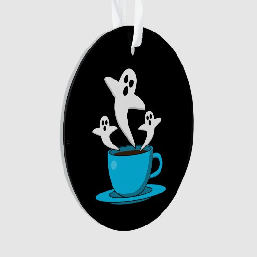 Eine Tasse Geisterrauchkaffee Ornament (Vorderseite)