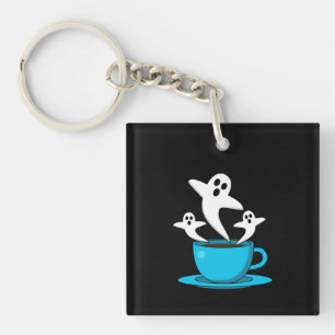 Eine Tasse Geisterrauchkaffee Schlüsselanhänger