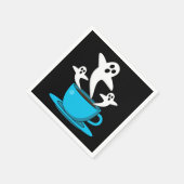 Eine Tasse Geisterrauchkaffee Serviette (Ecke)