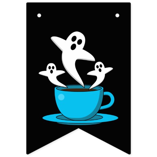 Eine Tasse Geisterrauchkaffee Wimpelkette (Zweite Fahne)