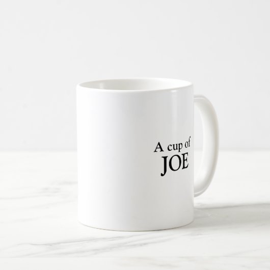 Eine Tasse Joe Kaffee-Tasse mit Bild von Joe Biden (VorderseiteRechts)