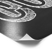 eine Tasse Kaffee CHALK ART Fotodruck (Ecke)