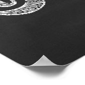 eine Tasse Kaffee CHALK ART Poster (Ecke)