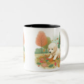 Eine Tasse Kaffee für einen verwirrten Hund mit Bl (VorderseiteRechts)