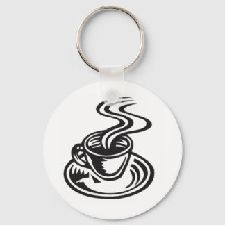 Eine Tasse Kaffee ist der Schlüssel Schlüsselanhänger