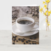 Eine Tasse Kaffee Karte (Gelbe Blume)