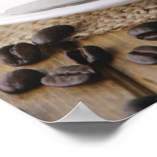 Eine Tasse Kaffee Poster (Ecke)