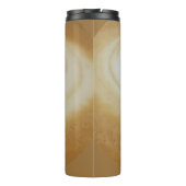 Eine Tasse Kaffeekust. Thermobecher (Rückseite)