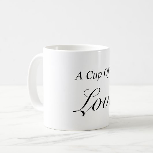 Eine Tasse Liebe Tasse (Vorderseite Links)