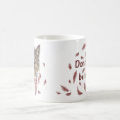 eine Tasse mit einem Ausdruck eines glücklich läch (Mittel)