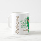 Eine Tasse mit einem Bild eines Sloth auf ihm (Vorderseite Links)