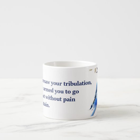 Eine Tasse mit einem CS Lewis-Zitat (Vorderseite)