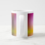 Eine Tasse mit einem Farbverlaufdesign in verschie (Rückseite)
