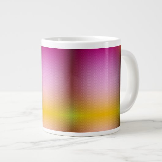 Eine Tasse mit einem Farbverlaufdesign in verschie (Vorderseite Rechts)