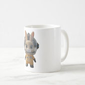 Eine Tasse mit einem geheimnisvollen Kaninchen dar (VorderseiteRechts)