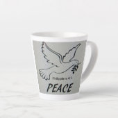 Eine Tasse mit Friedenstaube und Schrift (Rechte Ecke)